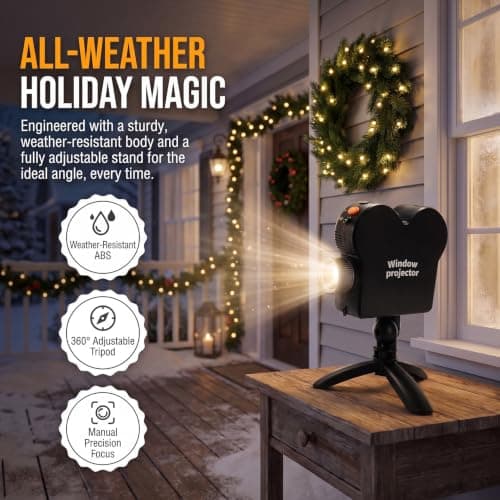 Halloween & Christmas Window Projector Lights with 12 Built-in Movies — view 5
