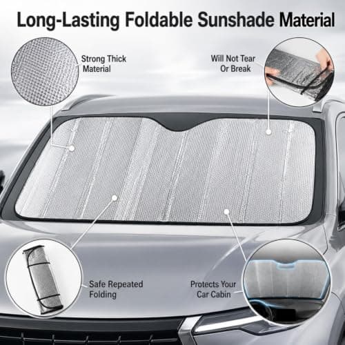 Car Windshield Cover - Foldable Windscreen Sun Shade | Heat Shield — view 3