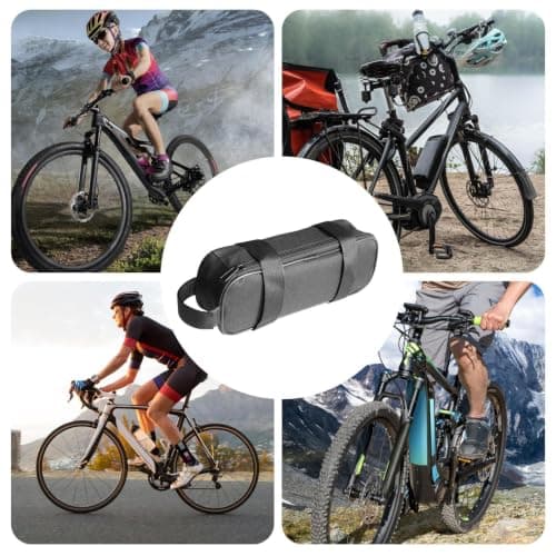 Bike Battery Hanging Bag 27x9.5x7cm Oxford Cloth Black Rectangle — view 6