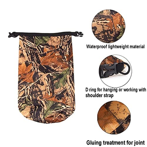IBLUELOVER Waterproof Dry Bag 15L Floating Dry Sack Roll Top Dry Compression Sack Keeps Phone Gears Dry for Travel Camping Swimming Kayaking Boating Canoeing Rafting Snowboarding — view 4