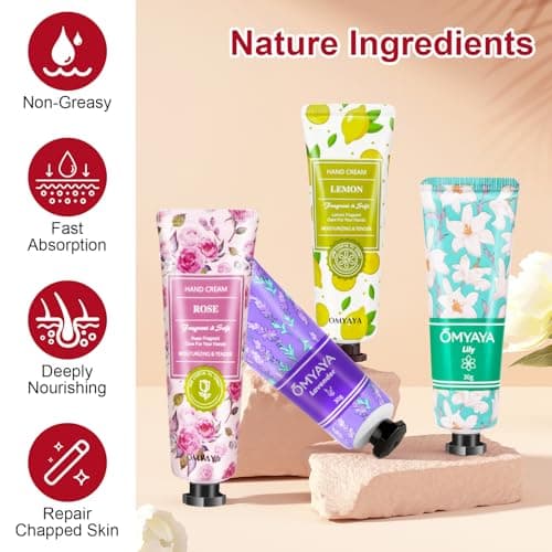 Mini Hand Cream Set, 15 Pieces Christmas Gifts, Hand Care for Very Dry Cracked Hands Travel Size Moisturizer Small Care Cream Gift Set for Women Men Christmas Birthday — view 6