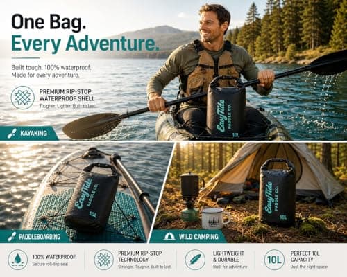 EasyTide 10L Waterproof Dry Bag – Roll-Top Dry Sack for Kayaking & SUP — view 5