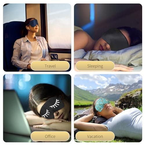 ZIMASILK 100% Natural Silk Eye Mask Blindfold, Adjustable Strap Super-Smooth Soft Sleep Eye Mask for Sleeping with Bag(Navy Blue) — view 5