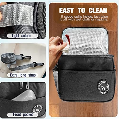 Lunch Bag, Insulated Lunch Bags Thermal Lunch Tote Bags for Women Men 7.9L Cooler Bag Waterproof Leak-Proof for Outdoor, Beach, Camping, BBQ, Travel — view 4