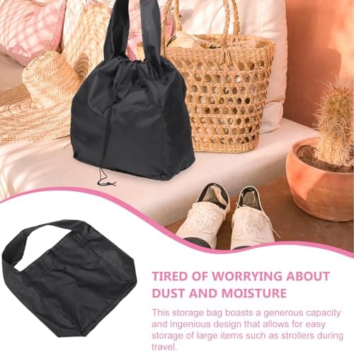 Generic Travel Stroller Bag for Airplane with Oxford Cloth Material, Versatile Use and Generous Capacity, Dustproof Stroller Storage Bag Suitable for Travel and Luggage Storage — view 5