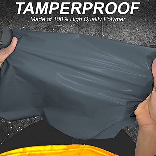 100x Grey Mailing Bags - Mixed Sizes, 100% Recyclable Parcel Bags, Self-Seal Postage Bags for Clothes - Strong & Sealable Plastic Envelopes, Ideal for Large to Small Postal Packing Shipping Posting — view 4