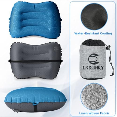 Crisonky Camping Pillow,Ultralight Inflatable Travel Pillow for Backpacking — view 5