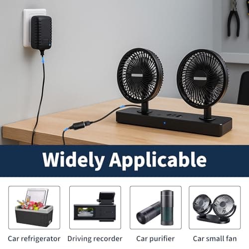 Car Power Inverter, 240v to 12v Adapter DC Car Converter Plug, Cigarette Lighter Adapter to UK Plug, AC to DC Voltage Converter, 2A Power Adapter for Car Appliances, Cigarette Lighter Socket, Black — view 4