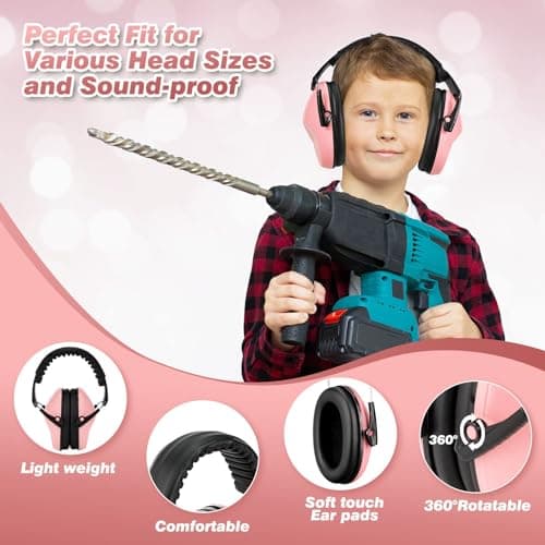 Kids Ear Defenders 2 Pack, Noise Cancelling Headphones for 3-16 Year — view 2