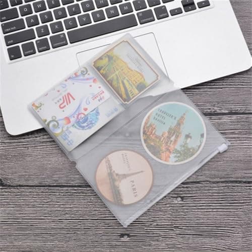 Clear Zipper Pocket for Travelers Notebook,PVC Pouch/Storage Bag Travelers Journal Accessories Inserts Pouch for Notebook, Journal, Planners(125x90mm) — view 2