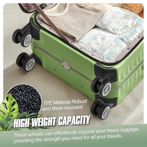 Vivikivi 8 PCS Suitcase Wheels Replacement, 60mm Mute Luggage Wheels, VK-A7 — view 5