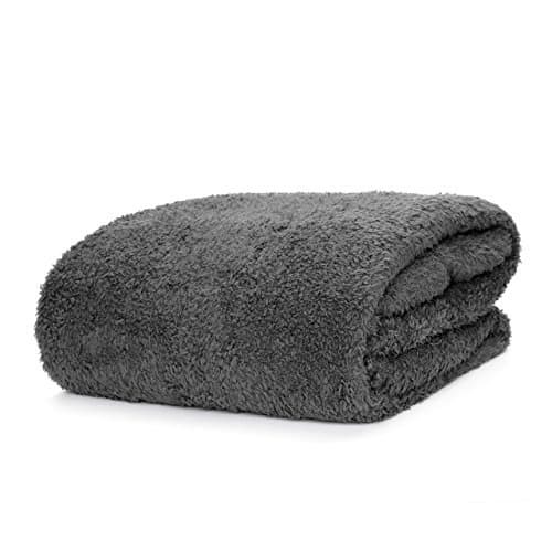 Snug Rug Special Edition Luxury Grey Blanket Sherpa Fleece Blankets Soft Throw 127 x 178cm (50" x 70") Slate Grey — view 2