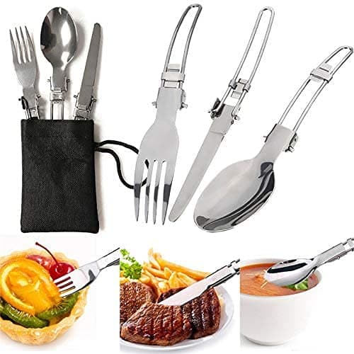 Queta Camping Cookware Set, Camping Pot with Stove Picnic Hiking Utensil Gear Picnic Cookware Cooking Tool Set — view 3