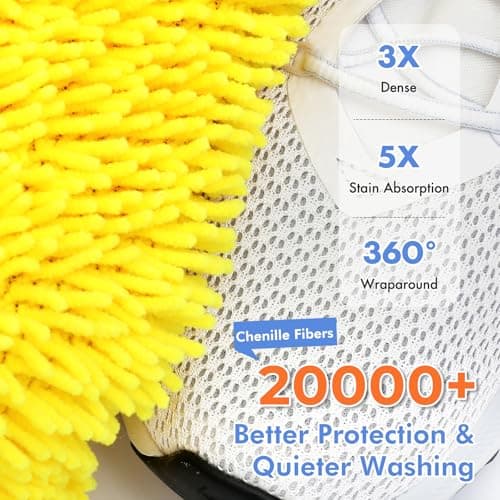 Teletrogy Shoe Washing Machine Bag 2Pcs with Hidden Zipper,Yellow, Max UK14 — view 3