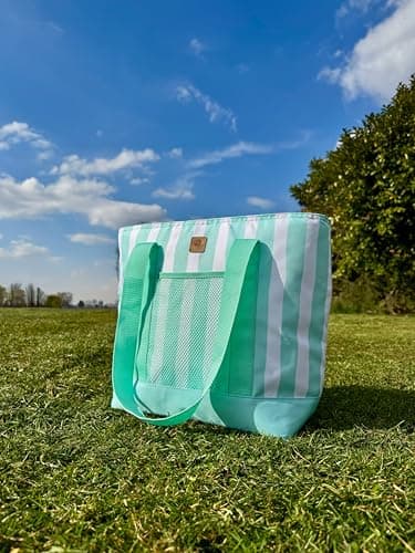 Whitesands Premium Insultated Tote Cool Bag, 14L Picnic Basket, Keeps Food Fresh & Cool for 6 Hours, Cooler Box Made From Recycled Polyester For Camping — view 5