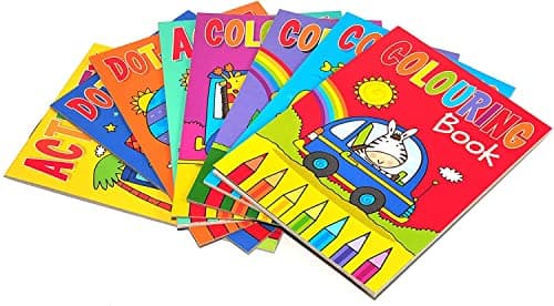 Sixstore Mini Colouring Books for Kids, A6, 8 Pack — view 2