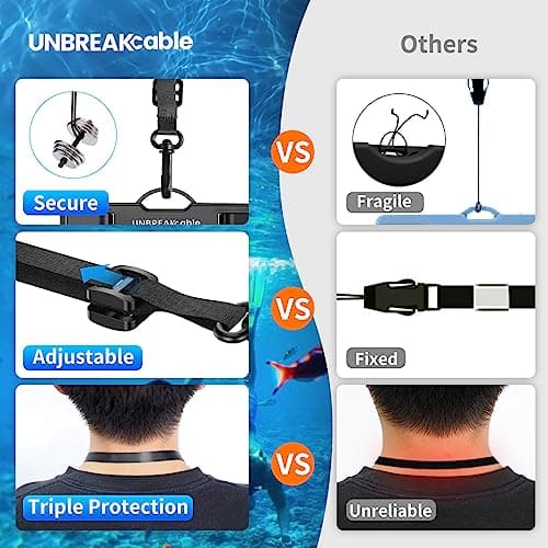 UNBREAKcable Waterproof Phone Pouch 2 Pack, IPX8 Waterproof Phone Case Dry Bag for Swimming Travel Beach, Underwater Phone Case for iPhone 17 Air 16 15 14 Pro Max, Samsung S25 S24 Ultra up to 7 inch — view 3