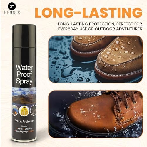 Waterproof Spray 300ml - Shoe Protector and Fabric Waterproofing for Leather, Suede, Boots and Tents | Fast-Drying, Invisible Shield Against Water, Stains and Dirt – Ideal for Everyday Use (3 Pack) — view 4