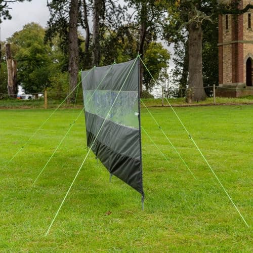 OLPRO Compact Vision 5m Charcoal Lightweight Camping Windbreak with Windows — view 3