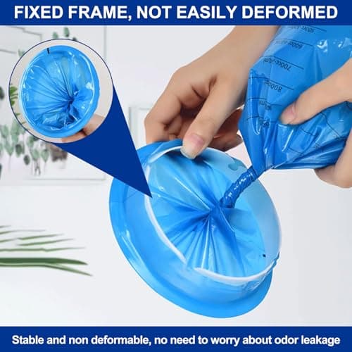 Sick Bags Pack of 50 - Leakproof Vomit, Portable Travel Sick Bags for Car Travel, Ideal for Motion Sickness, Morning Sickness Relief, Taxi Drivers & Pregnant Women — view 3