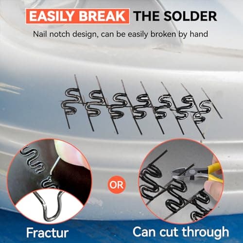 Plastic Welding Kit 50W,3s Instant Heating,4Shapes/750pcs Hot Staples — view 6