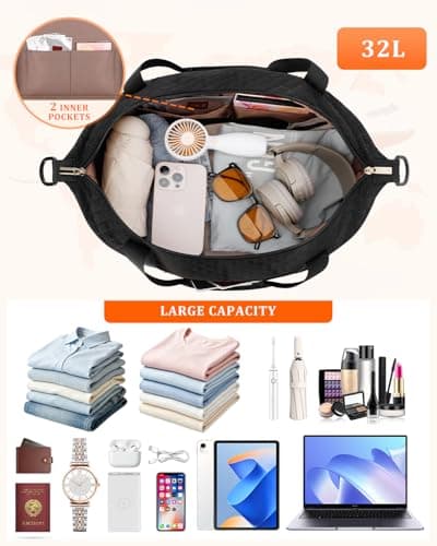 ETRONIK Easyjet Cabin Bag 45x36x20, 32L Travel Duffle Bag Underseat — view 3