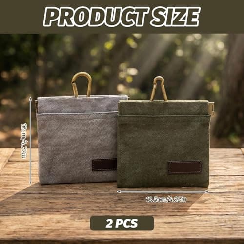 2 Pack Dog Treat Pouch, Magnetic Automatic Closure Hands-Free Training Bag with Carabiner, Waterproof Design Built-in Waste Bag Holder, Perfect for Dog Walking, Travel and Outdoor Pet Training — view 2