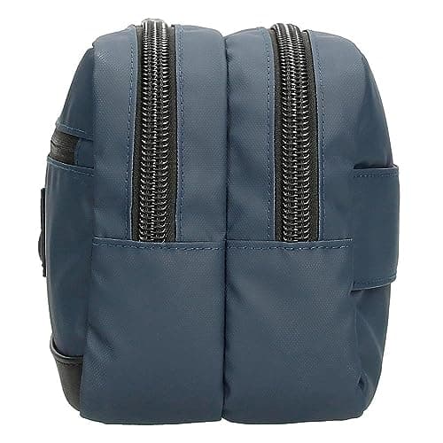 Pepe Jeans Hoxton Toiletry Bag Two Compartments Blue 26x16x12cm Polyester, blue, One Size, Toiletry Bag — view 5