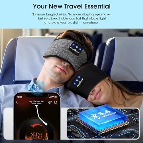 MUSICOZY 2-Pack Breathable Cooling Sleep Headphones for Side Sleepers — view 5