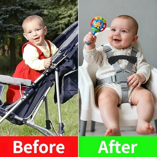 QOPAHI Anti Escape Car Seat Strap Baby Harness Chest Clip, Baby Safety Strap Prevent Children/Kids Taking Their Arms Out of Child Car Seat/High Chairs/Strollers/Baby Reins(2 Pack) — view 6