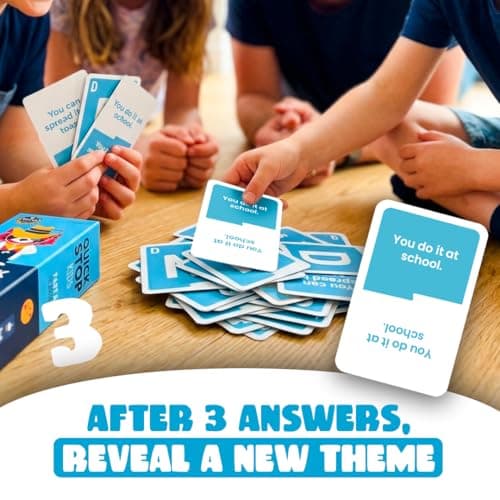 ATM Gaming Quickstop Kids | Card Game for Children, Perfect for Families | Quick and Fun | 2-7 Players | Kids Party Game | Ages 7+ | 15 Minutes Playing Time | Ideal Travel Game — view 5