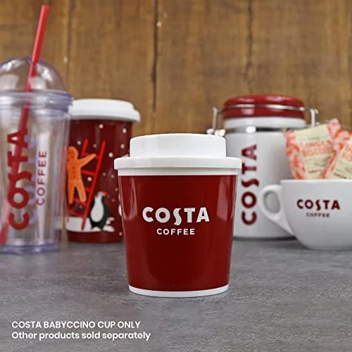 Kimm & Miller Costa Coffee Babyccino Kids Travel Mug - Small Reusable Plastic Coffee Cup with Lid (150ml) - Kids Mugs or Adults Espresso Travel Cup — view 4