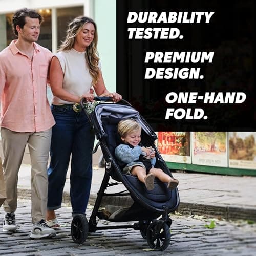 Baby Jogger City Mini GT3 Stroller | All-Terrain Pushchair | Lightweight, Foldable Travel Stroller | Rich Black — view 2