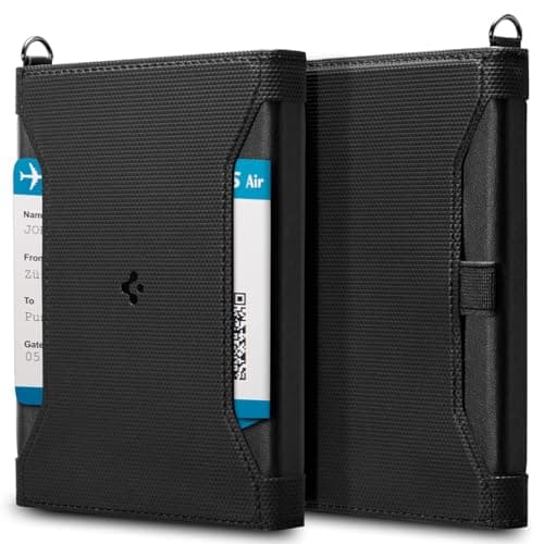 Spigen RFID Passport Cover Travel Wallet with 4 Card Slots, 2 SIM Slots
