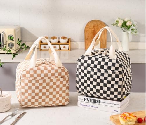 WYSUMMER Lunch Bag Corduroy Insulated Tote Cooler Bag — view 5