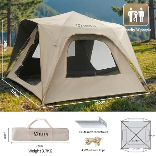 Beach Dome Shelter, Instant Camping Tent for Beach, Hiking & Garden — view 4