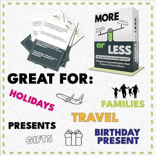 More or Less Card Game - Board Games for Adults & Teens | Age 12+ — view 5