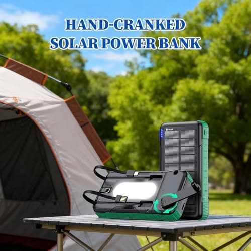 Solar Battery Bank 20000mAh Survival Battery Pack — view 2