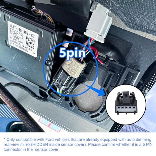 Dashcam Power Adapter Custom for Ford 5 Pin (Model B) for Mustang Mache — view 2