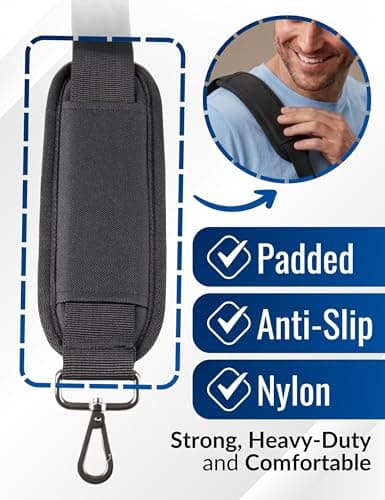 Replacement Handbag Straps - Black Universal Shoulder Strap for Bags — view 3