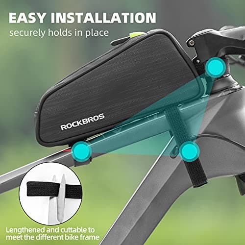 ROCKBROS Frame Bag Narrow Shape Bicycle Top Tube Bag — view 2