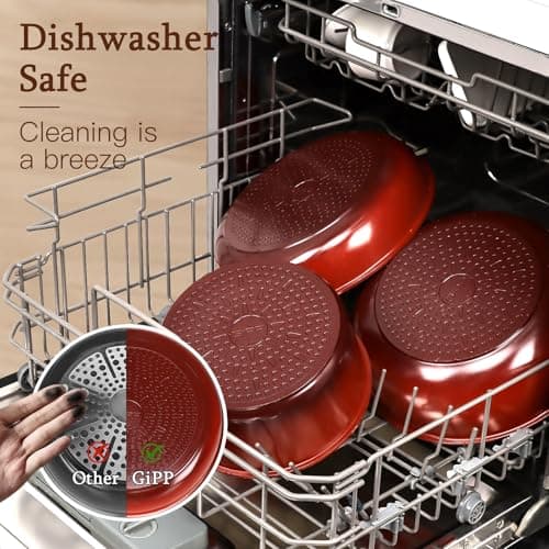 GiPP 5PCS Pots and Pans Set Non Stick with Detachable Handle — view 4