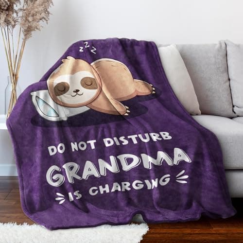 Grandma Gifts, Flannel Blanket Gifts for Grandma from Grandchildren — view 3