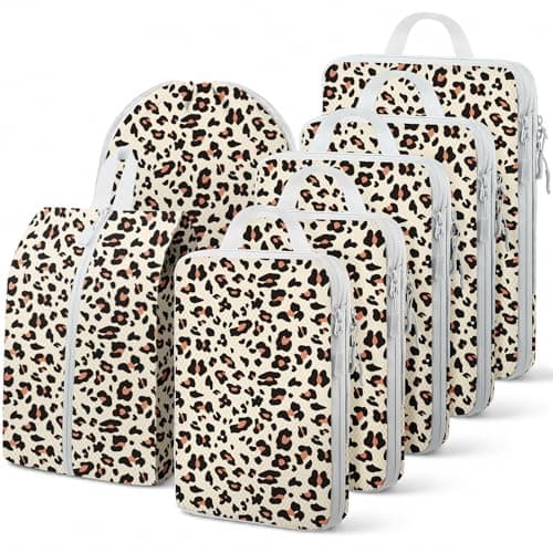 Compression Packing Cubes for Travel, Travel Essentials Luggage Organizer bags for Suitcase, Durable Compression Travel Packing Cubes for Carry on Backpack