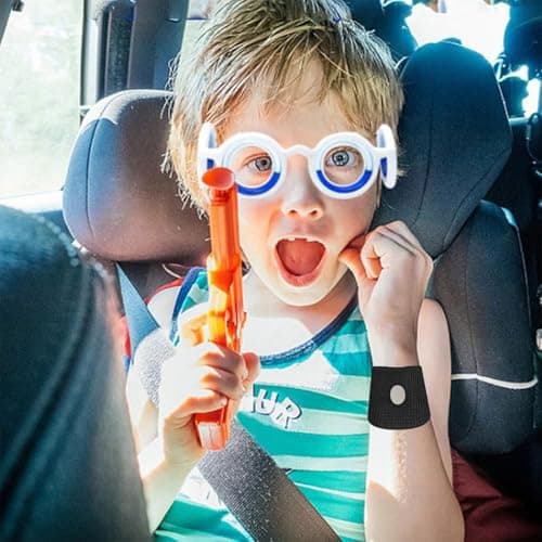 Srvauyea Motion Sickness Glasses,Motion Sickness Glasses,Anti-Motion Sickness Smart Glasses Relieve Carsickness Airsickness Seasickness Glasses,Anti Nausea Vertigo Glasses,No Lens Liquid Glasses. — view 5