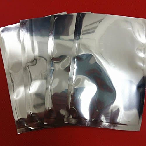 WACCOMT Pack 100pcs Silver Mylar Foil Bags Heat Seal 8x12 cm (3.1x4.7 inch) — view 6