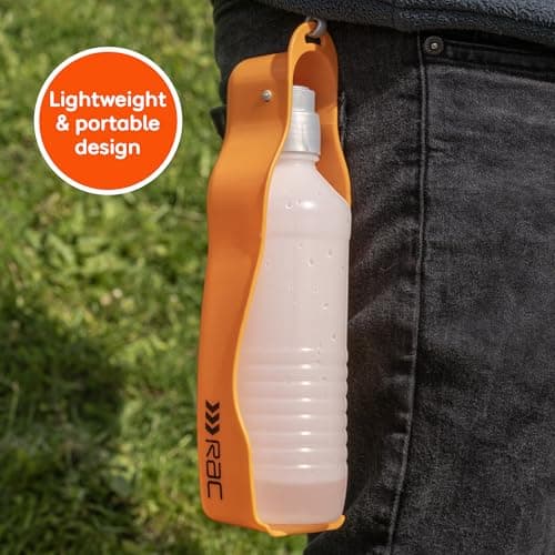 Pet Brands Rac Travel Water Bottle, Orange — view 6