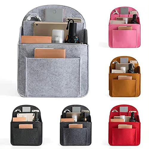 OYUEGE Felt Backpack Organiser Mini Backpack Organizer Insert Small Bag Divider for Rucksack Purse Lightweight Nylon Shoulder Bag Organizer Insert Color-E S — view 3