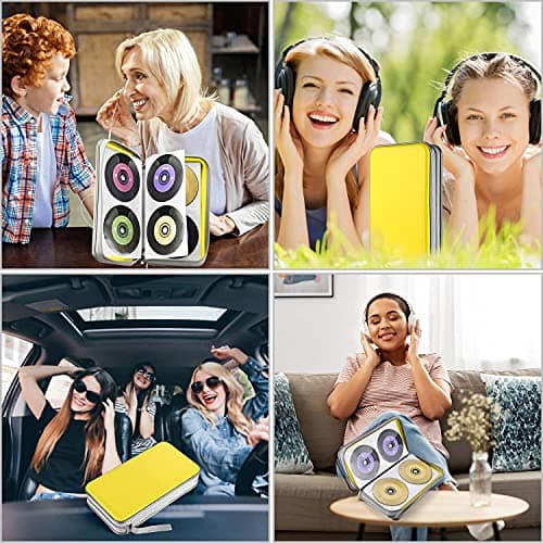DVSICK DVD Case, 96 Capacity CD Case Hard Plastic, for Car, Home ＆ Travel — view 5