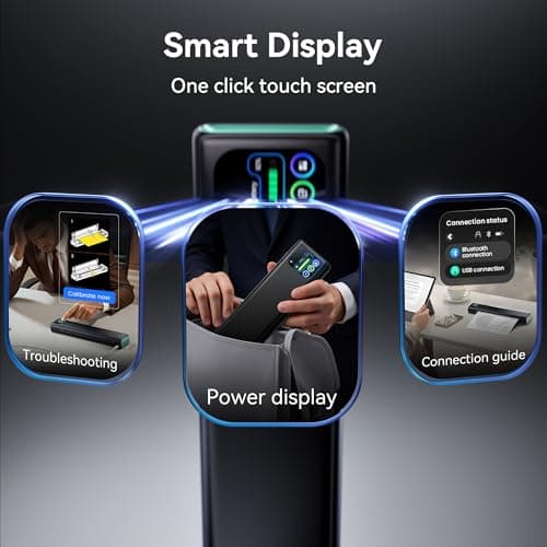 Phomemo M08D Portable Printer with Touchscreen Supports US Letter & A4 — view 2